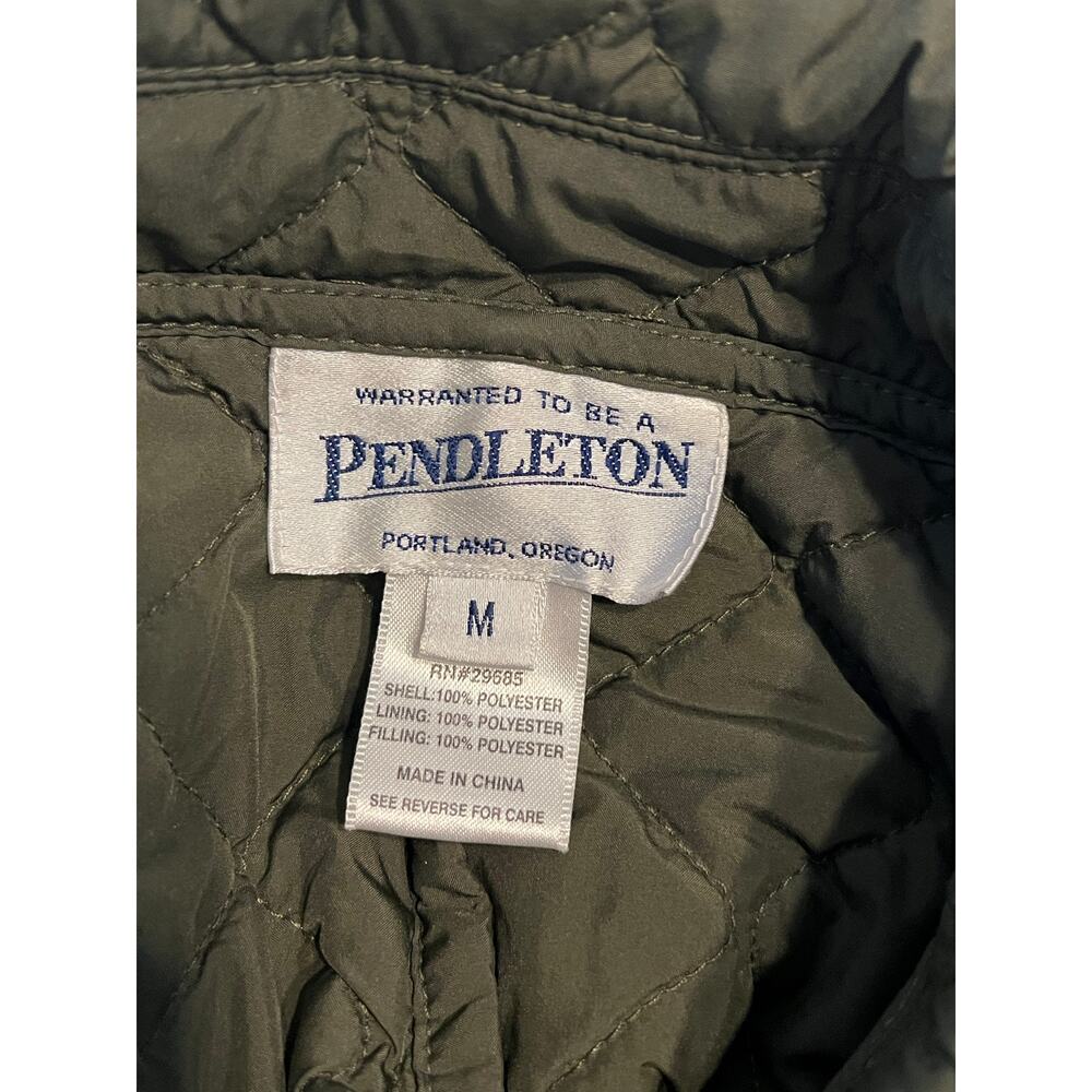 Pendleton Button Down Quilted Coat Jacket Womens … - image 3